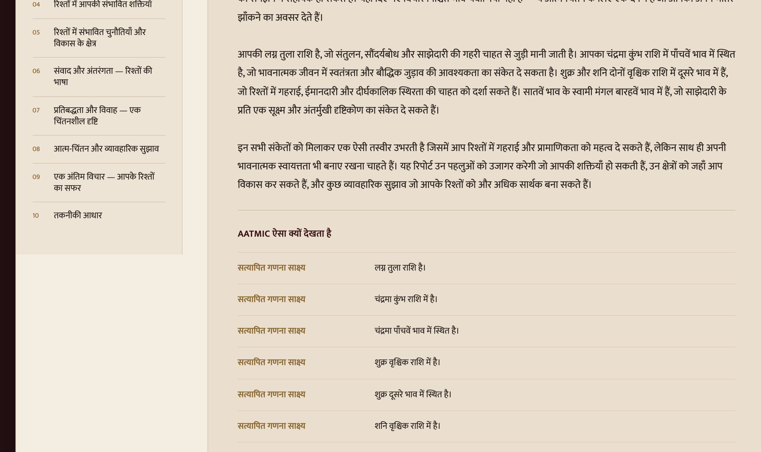 नमूना व्याख्या खंड: वास्तविक अध्याय शीर्षकों की सूची और सरल भाषा में लिखे अनुच्छेद।